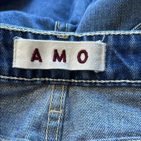 AMO Bex Jean Dreamer Destroy Distressed Boot Cut Revolve Raw Hem Sz 25 NEW - Picture 4 of 15